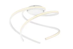 GoodHome Dalem Matt Metal & Plastic Matt White LED Ceiling Light