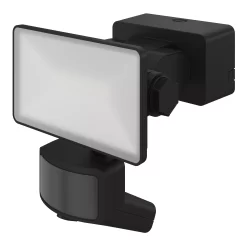 GoodHome Davern AWL1020-IB Black Mains-powered Cool White Outdoor LED PIR Floodlight 1000lm