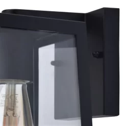 GoodHome Eddesan Fixed Matt Black Mains-powered Outdoor Wall Light 11 GoodHome Eddesan Fixed Matt Black Mains-powered Outdoor Wall Light -Professional Electrical Lighting Store goodhome eddesan fixed matt black mains powered outdoor wall light5059340247212 37c