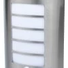 GoodHome Grandy Fixed Matt Silver PIR Motion Sensor Outdoor Wall Light 40W 2 GoodHome Grandy Fixed Matt Silver PIR Motion Sensor Outdoor Wall Light 40W -Professional Electrical Lighting Store goodhome grandy fixed matt silver pir motion sensor outdoor wall light 40w5059340248028 01c