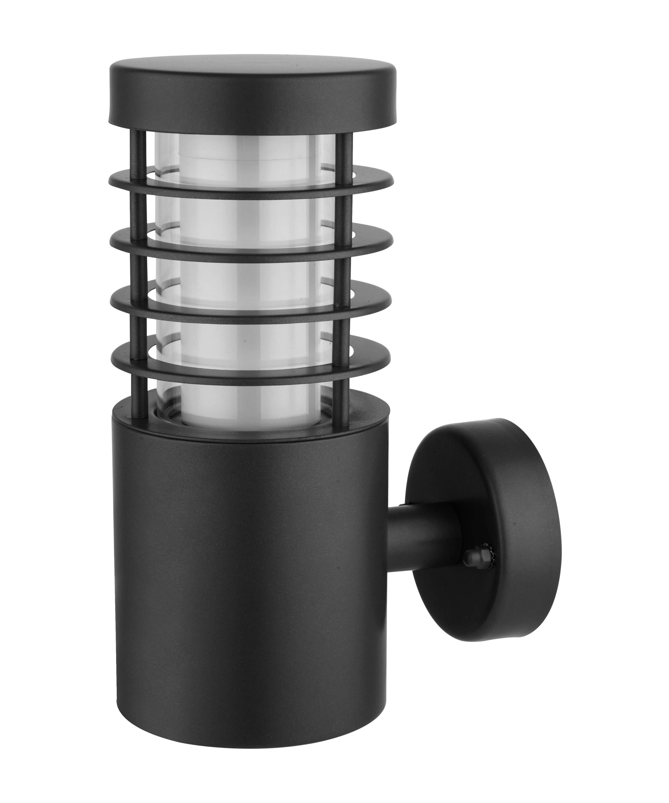 GoodHome Hampstead Fixed Matt Black Mains-powered Integrated LED Outdoor Wall Light 250lm (Dia)10.2cm 3 GoodHome Hampstead Fixed Matt Black Mains-powered Integrated LED Outdoor Wall Light 250lm (Dia)10.2cm