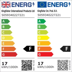 GoodHome Hestia Square Brushed Metal & Plastic Silver Chrome Effect Ceiling Light 9 GoodHome Hestia Square Brushed Metal & Plastic Silver Chrome Effect Ceiling Light -Professional Electrical Lighting Store goodhome hestia square brushed metal plastic silver chrome effect ceiling light5059340227221 EUP EN