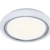 GoodHome Iris Round Brushed Metal & Plastic White Ceiling Light 2 GoodHome Iris Round Brushed Metal & Plastic White Ceiling Light -Professional Electrical Lighting Store goodhome iris round brushed metal plastic white ceiling light5059340229348 06c