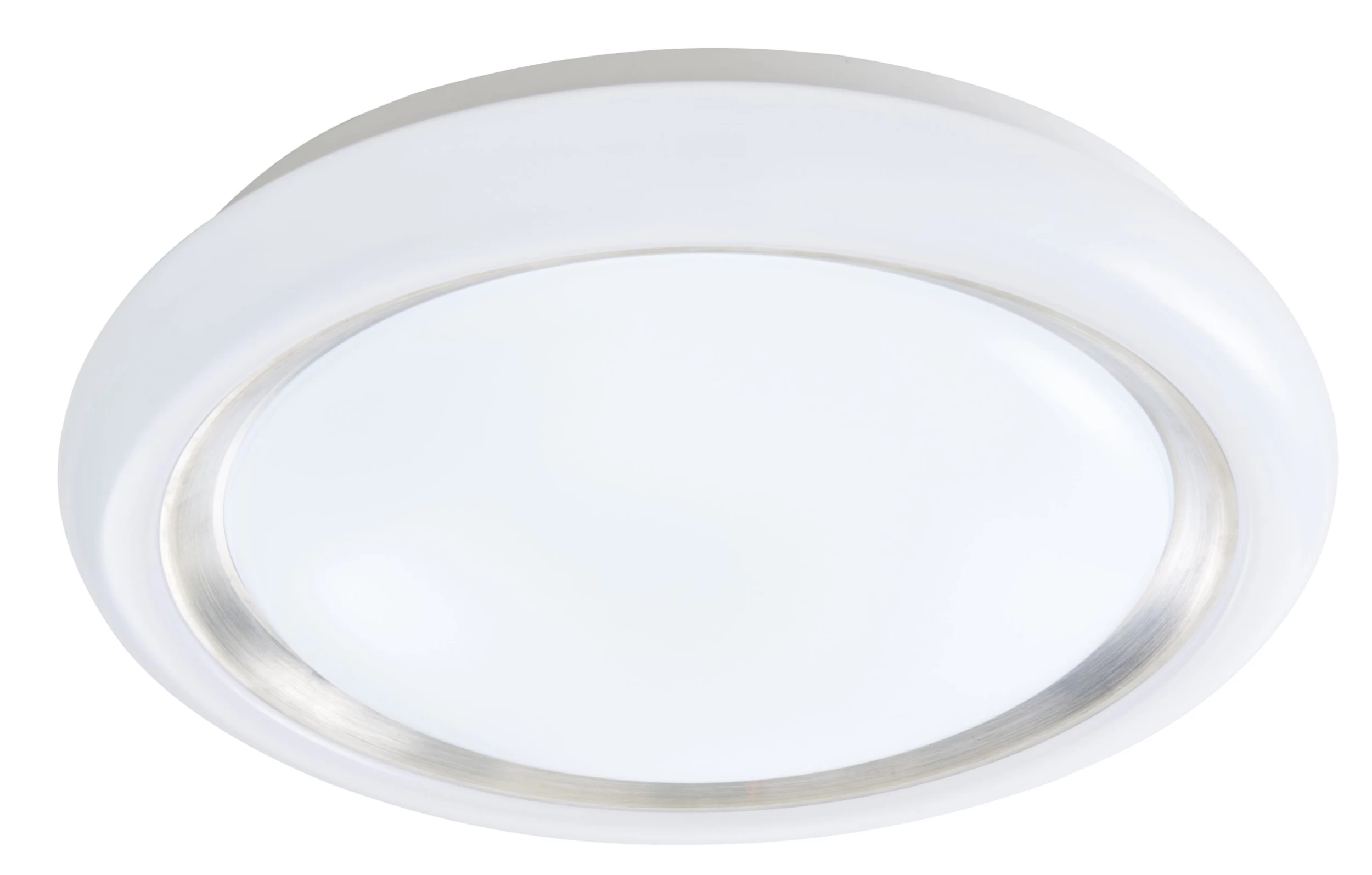 GoodHome Iris Round Brushed Metal & Plastic White Ceiling Light 5 GoodHome Iris Round Brushed Metal & Plastic White Ceiling Light - Image 3