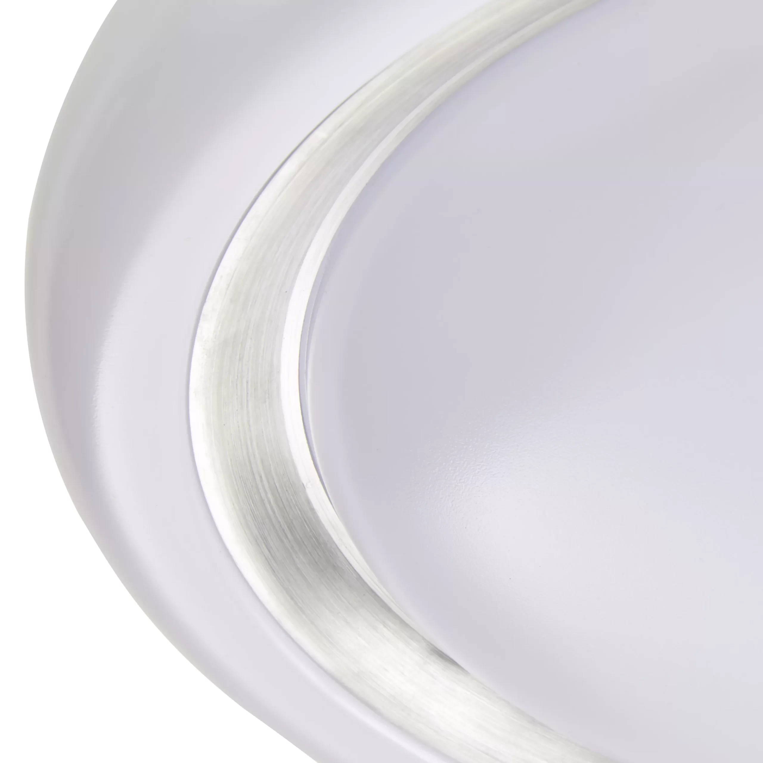 GoodHome Iris Round Brushed Metal & Plastic White Ceiling Light 6 GoodHome Iris Round Brushed Metal & Plastic White Ceiling Light - Image 4