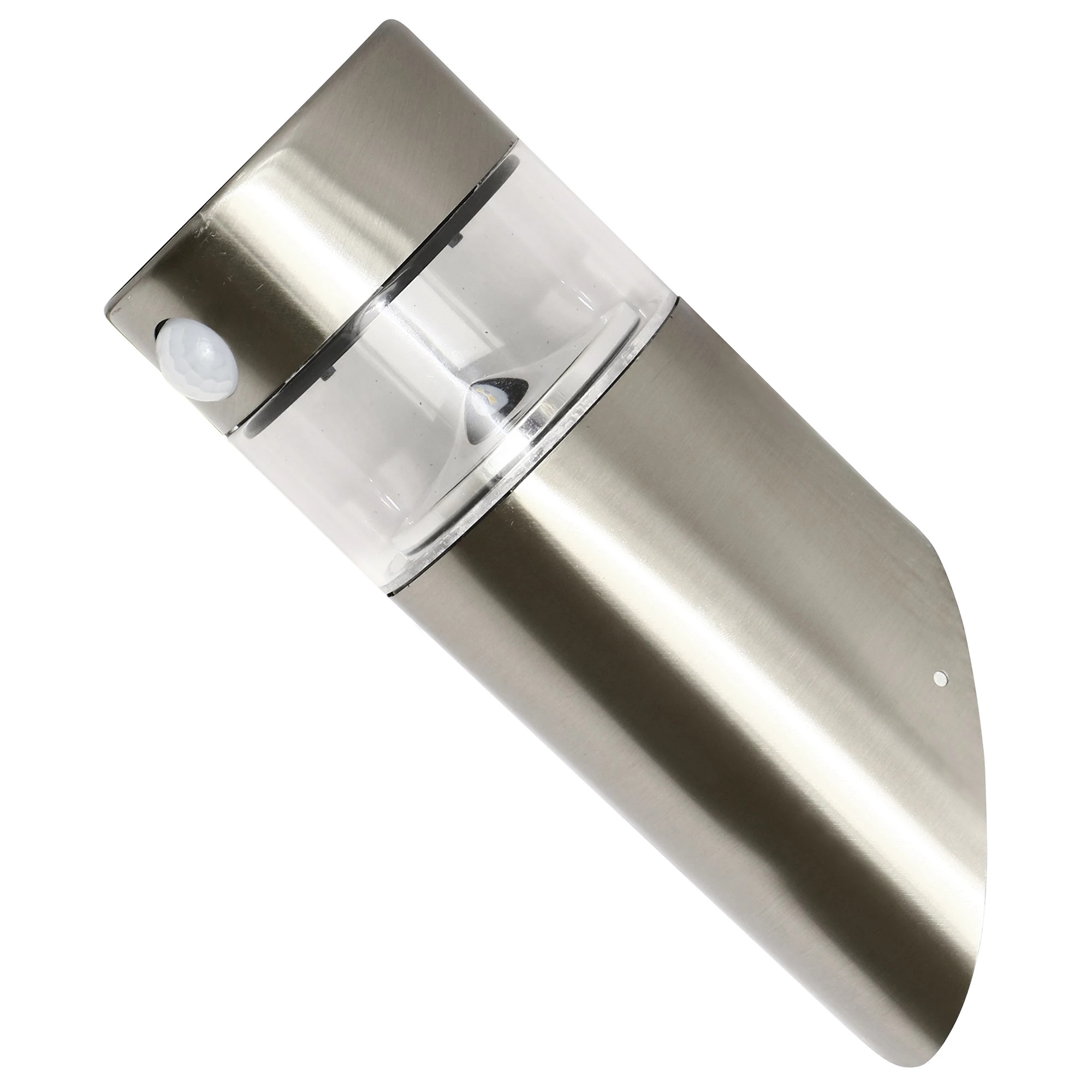 GoodHome Kiana Fixed Matt Stainless Steel Integrated LED PIR Motion Sensor Outdoor Wall Light 0.58W 4 GoodHome Kiana Fixed Matt Stainless Steel Integrated LED PIR Motion Sensor Outdoor Wall Light 0.58W - Image 2