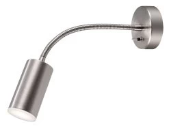 GoodHome Lignit Chrome Effect Plug-in Wall Light 41173