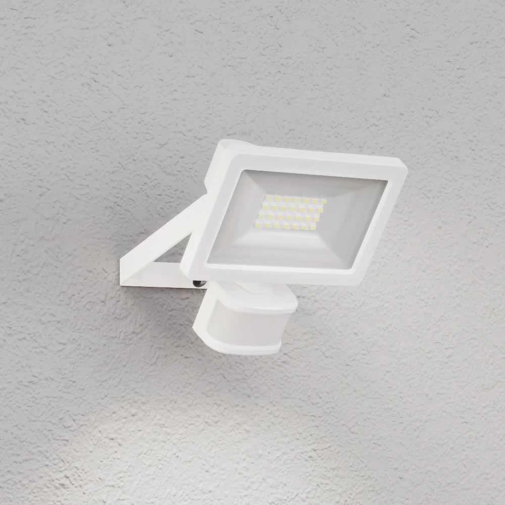 GoodHome Lucan AFD1018-IW White Mains-powered Cool White Outdoor LED PIR Floodlight 2000lm 4 GoodHome Lucan AFD1018-IW White Mains-powered Cool White Outdoor LED PIR Floodlight 2000lm - Image 2
