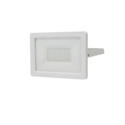 GoodHome Lucan AFD1019-NW White Mains-powered Cool White LED Without Sensor Floodlight 3000lm