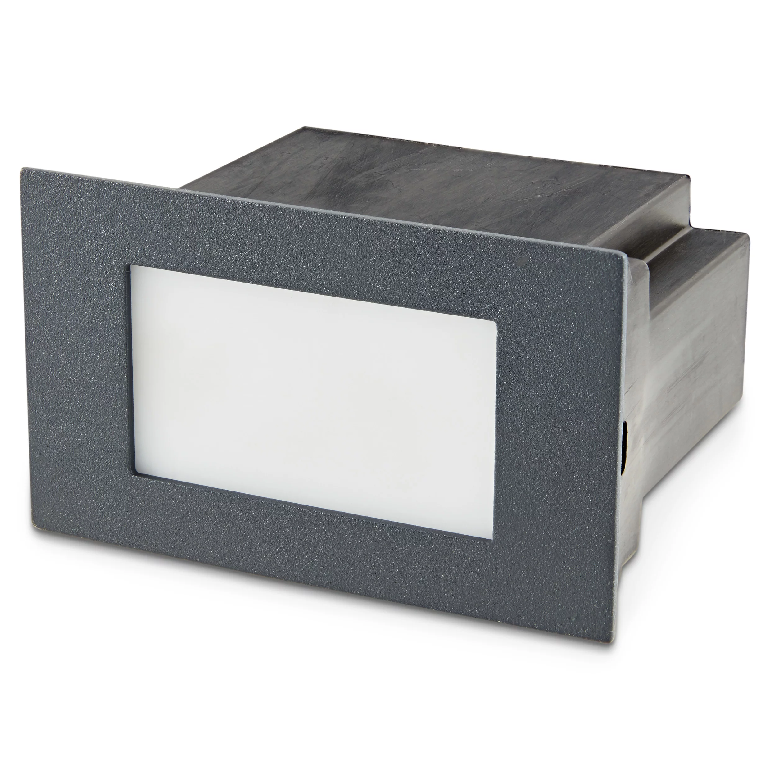 GoodHome Neihart Dark Grey Mains-powered Neutral White LED Rectangular Deck Light 3 GoodHome Neihart Dark Grey Mains-powered Neutral White LED Rectangular Deck Light