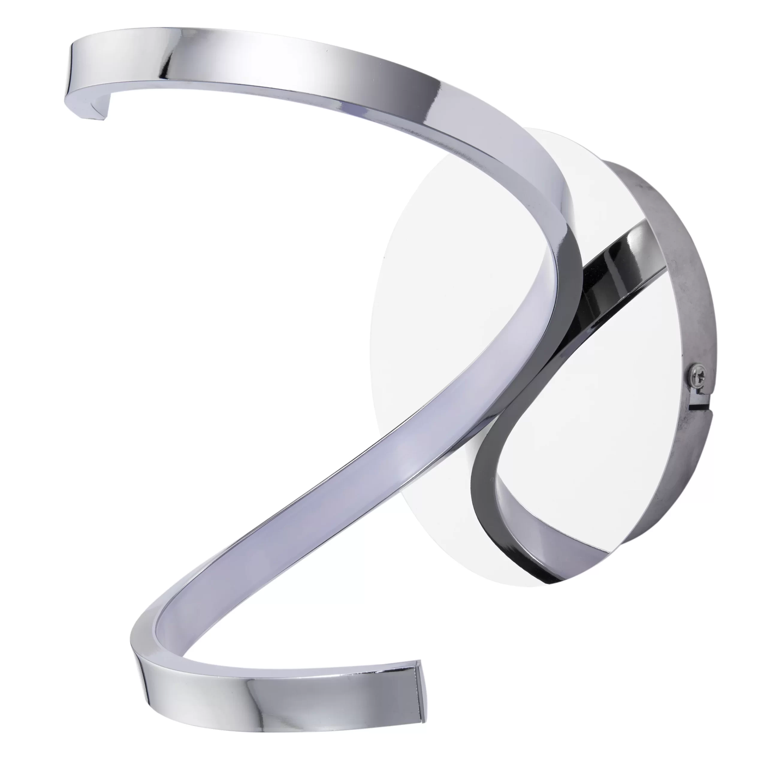 GoodHome Pegmati Silver Chrome Effect Wired Wall Light 4 GoodHome Pegmati Silver Chrome Effect Wired Wall Light - Image 2