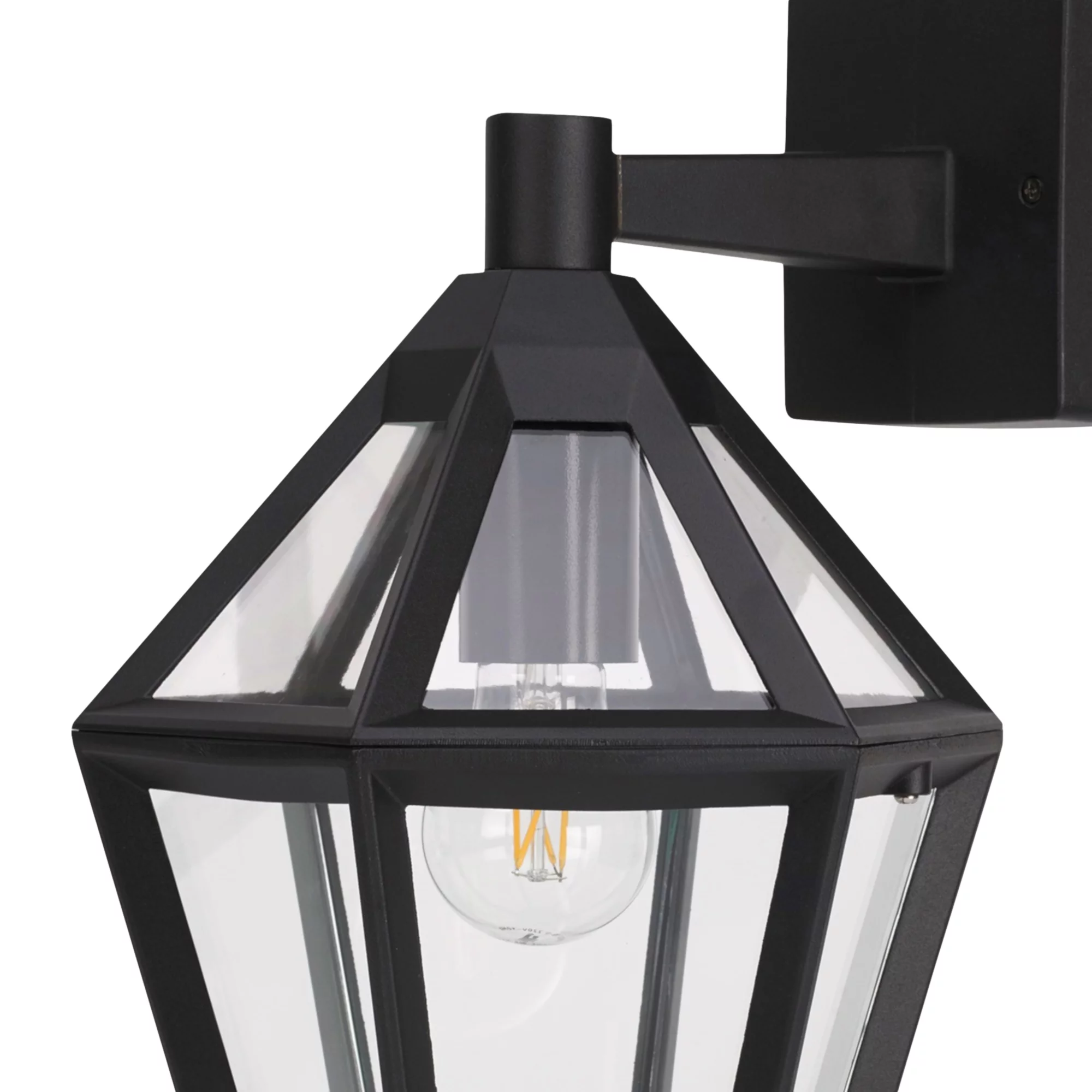 GoodHome Radley Fixed Matt Black Mains-powered Outdoor Down Wall Light 8 GoodHome Radley Fixed Matt Black Mains-powered Outdoor Down Wall Light - Image 6