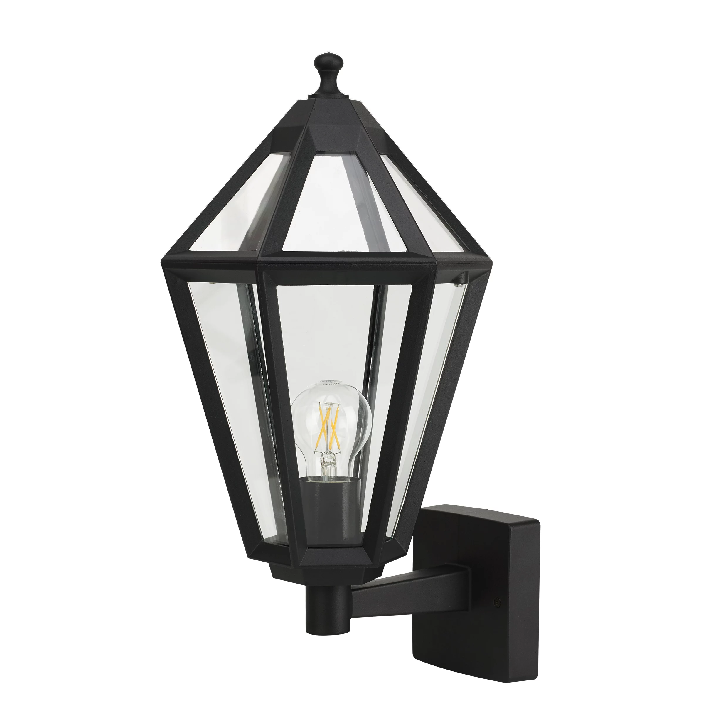 GoodHome Radley Fixed Matt Black Mains-powered Outdoor Up Wall Light 5 GoodHome Radley Fixed Matt Black Mains-powered Outdoor Up Wall Light - Image 3