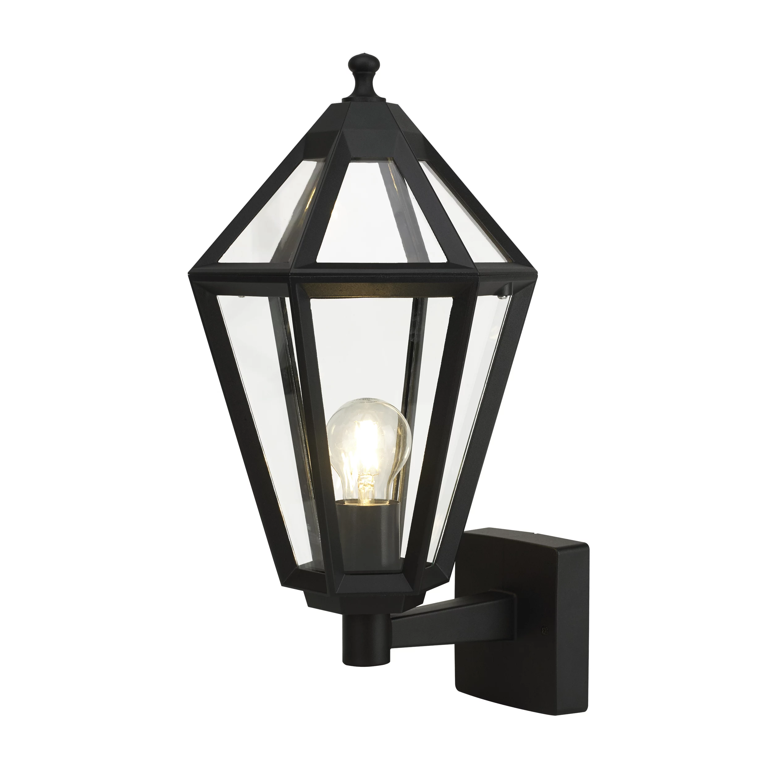 GoodHome Radley Fixed Matt Black Mains-powered Outdoor Up Wall Light 6 GoodHome Radley Fixed Matt Black Mains-powered Outdoor Up Wall Light - Image 4