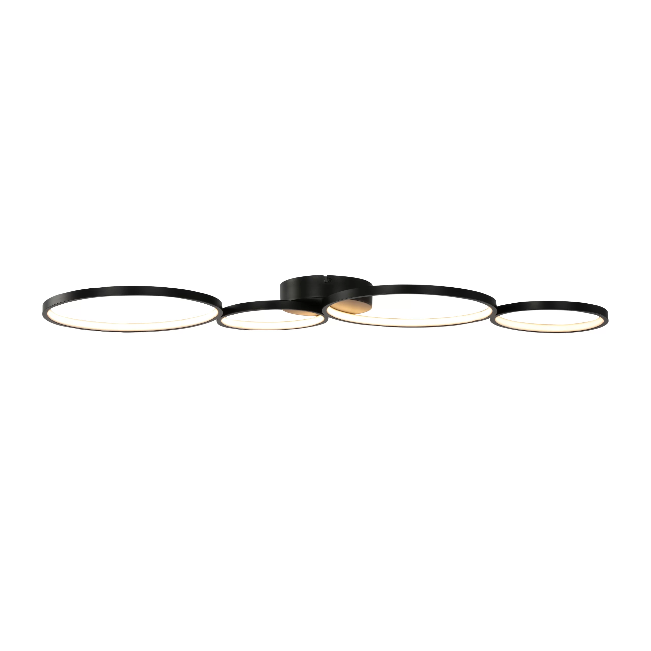 GoodHome Samana Circle Matt Metal & Plastic Black 4 Ring Ceiling Light 3 GoodHome Samana Circle Matt Metal & Plastic Black 4 Ring Ceiling Light