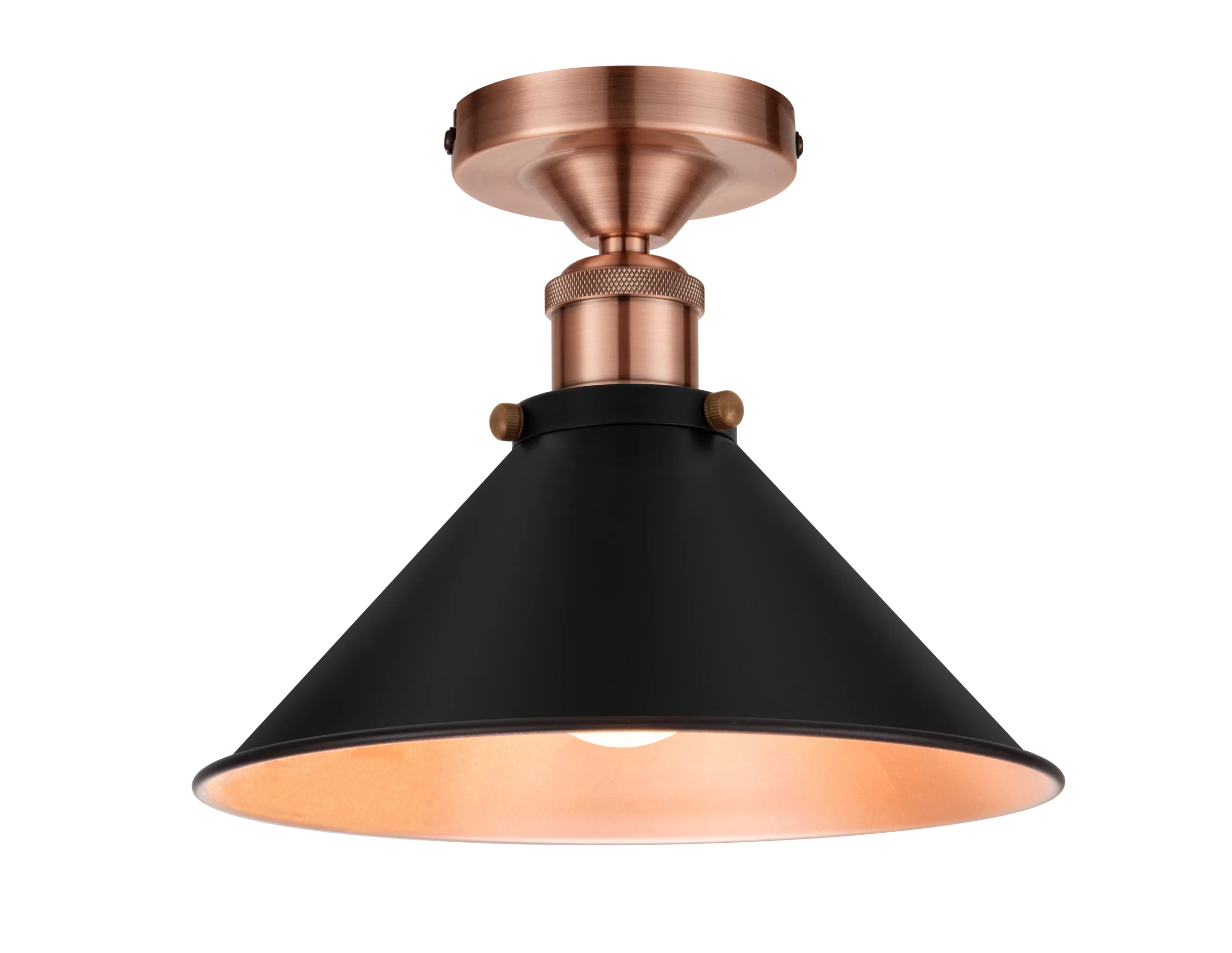 GoodHome Sleaford Round Matt Metal Black Antique Copper Effect LED Ceiling Light 3 GoodHome Sleaford Round Matt Metal Black Antique Copper Effect LED Ceiling Light