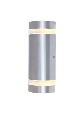 GoodHome Stanstead Fixed Stainless Steel Mains-powered Integrated LED Outdoor Double Half Wall Light 950lm 7 GoodHome Stanstead Fixed Stainless Steel Mains-powered Integrated LED Outdoor Double Half Wall Light 950lm -Professional Electrical Lighting Store goodhome stanstead fixed stainless steel mains powered integrated led outdoor double half wall light 950lm5059340248011 06c