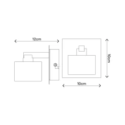 GoodHome Vergam Clear & Grey Chrome Effect Wall Light 13 GoodHome Vergam Clear & Grey Chrome Effect Wall Light -Professional Electrical Lighting Store goodhome vergam clear grey chrome effect wall light5036581097608 01t