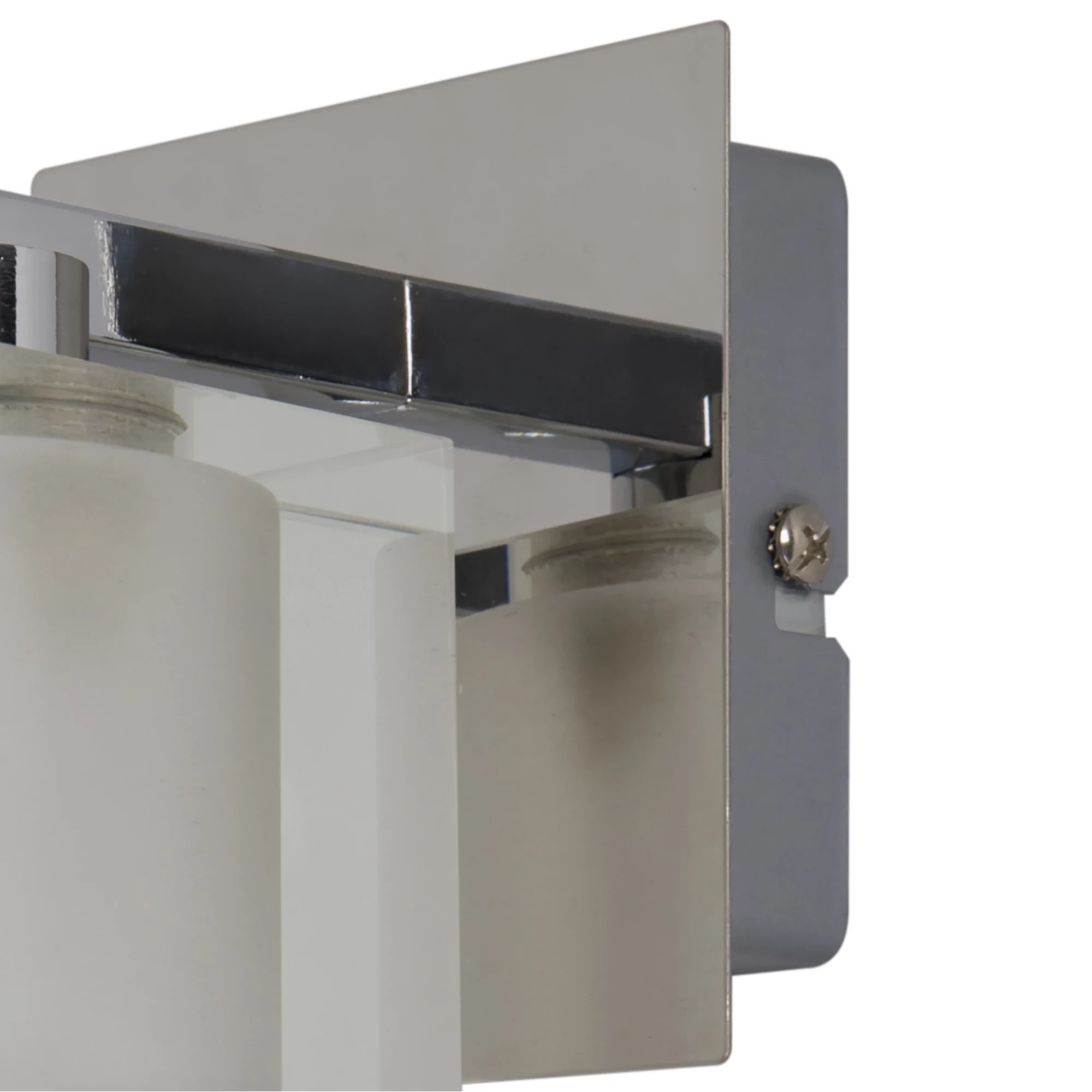 GoodHome Vergam Clear & Grey Chrome Effect Wall Light 7 GoodHome Vergam Clear & Grey Chrome Effect Wall Light - Image 5