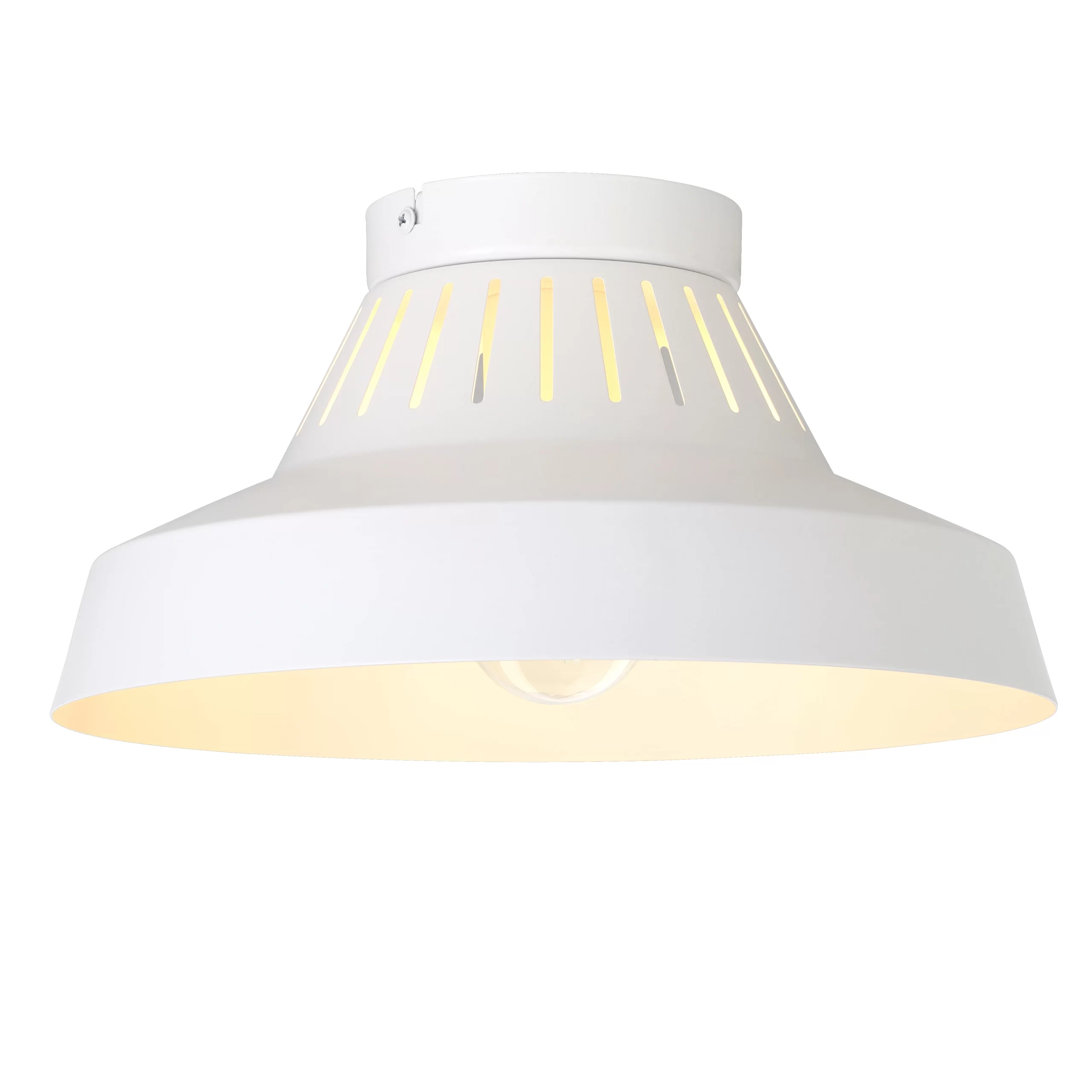 GoodHome Yarra Round Matt Metal White Ceiling Light 3 GoodHome Yarra Round Matt Metal White Ceiling Light