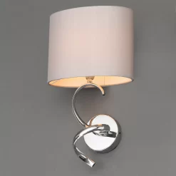 Hadwick Chrome Effect Wall Light