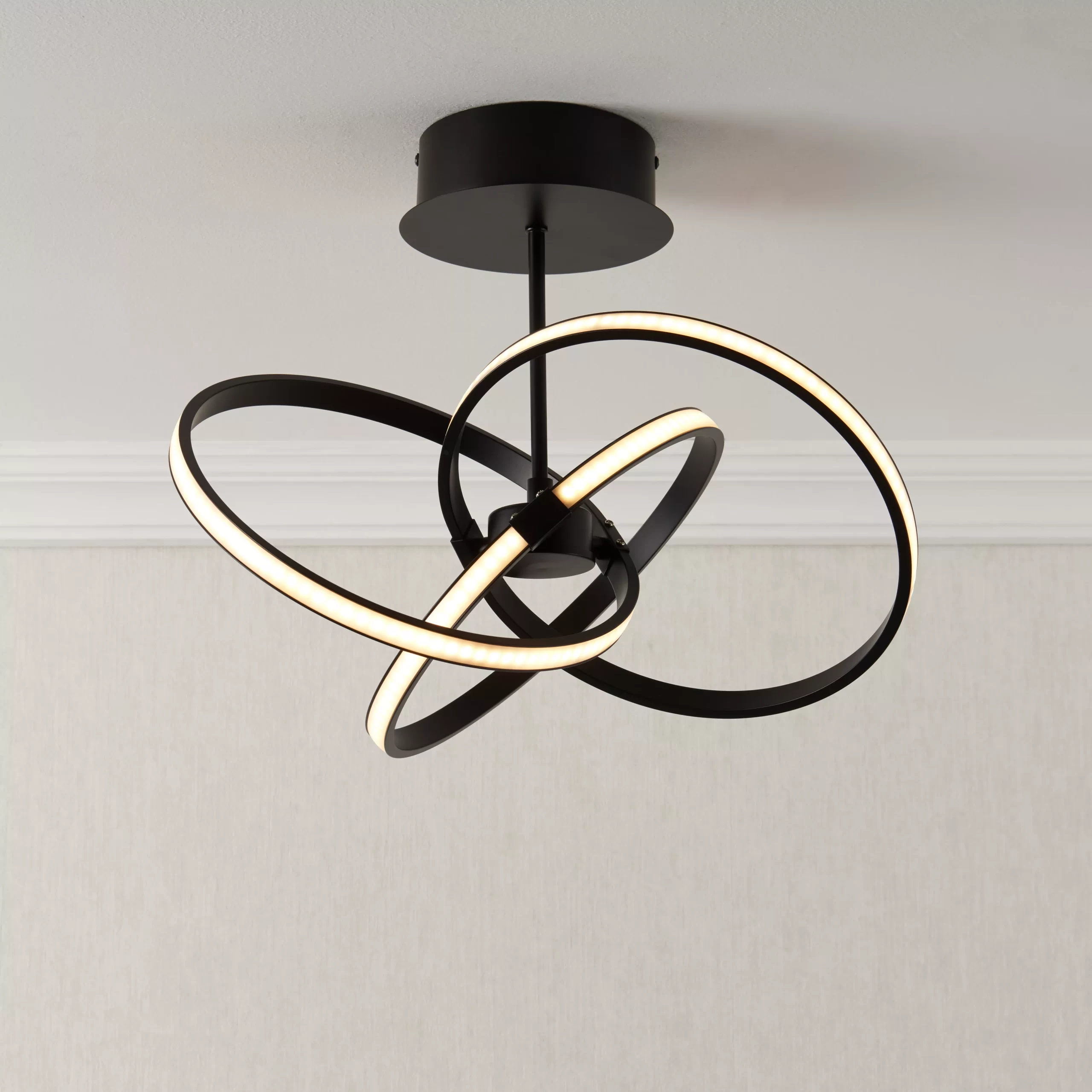 Harbour Studio Endor Metal & Plastic 3 Lamp Ceiling Light 3 Harbour Studio Endor Metal & Plastic 3 Lamp Ceiling Light