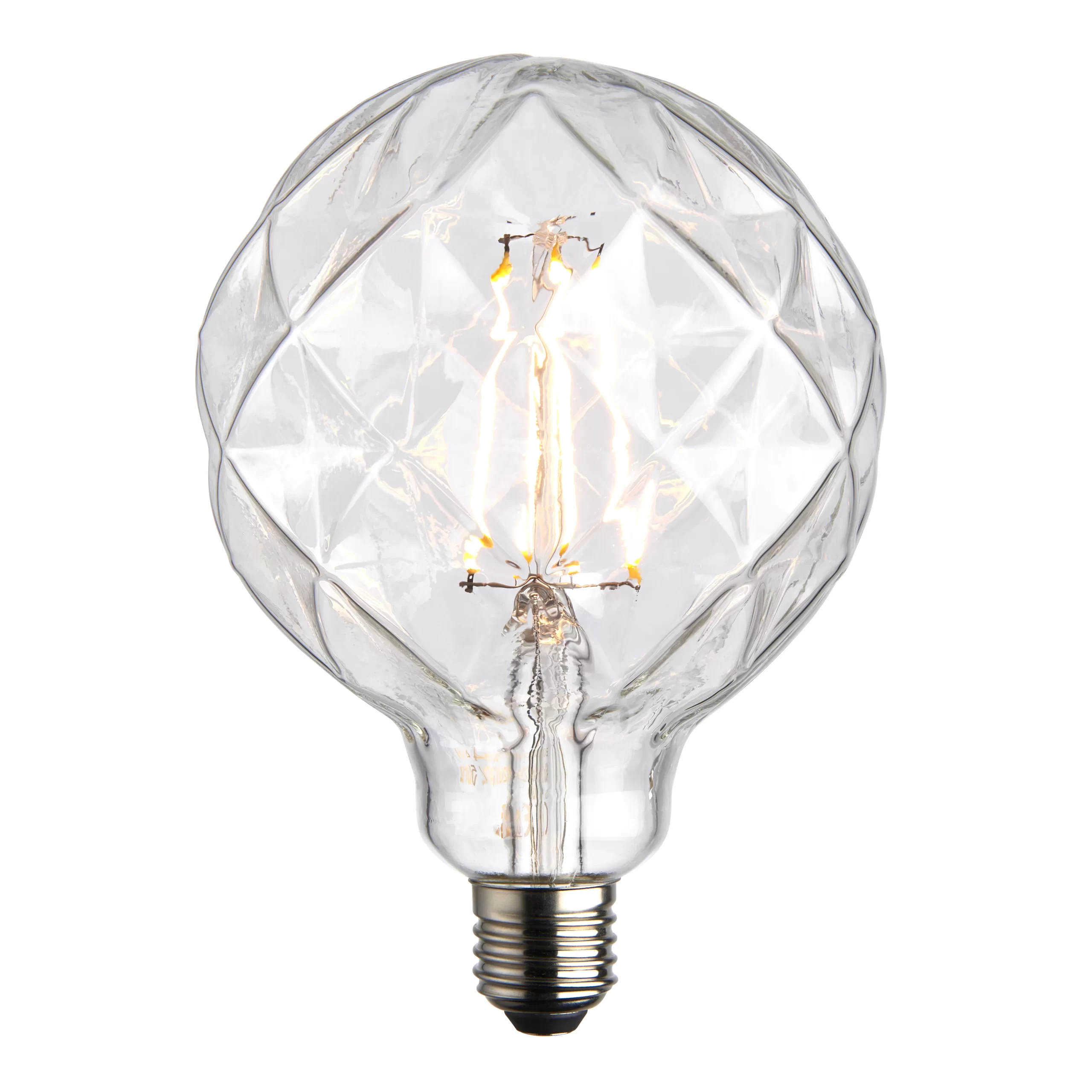 Harbour Studio Faceted E27 4W 480lm Globe Warm White LED Light Bulb 3 Harbour Studio Faceted E27 4W 480lm Globe Warm White LED Light Bulb