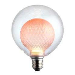 Harbour Studio Pink Duo E27 3W 155lm Globe Warm White LED Light Bulb