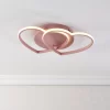 Heart Gloss Steel Pink Ceiling Light 2 Heart Gloss Steel Pink Ceiling Light -Professional Electrical Lighting Store heart gloss steel pink ceiling light5014838950968 03i bq