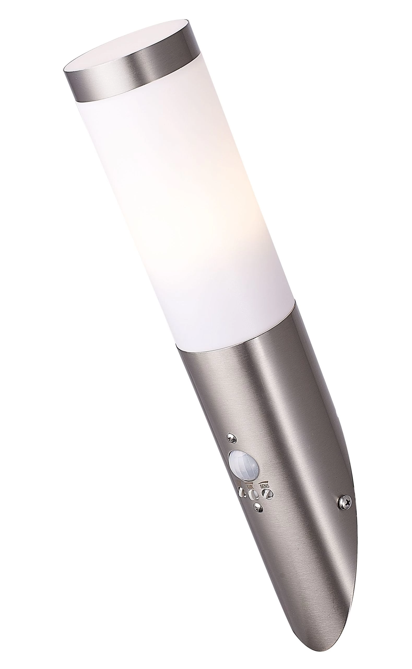 Hollis Fixed Matt Stainless Steel PIR Motion Sensor Outdoor Slanted Wall Light 15W 3 Hollis Fixed Matt Stainless Steel PIR Motion Sensor Outdoor Slanted Wall Light 15W