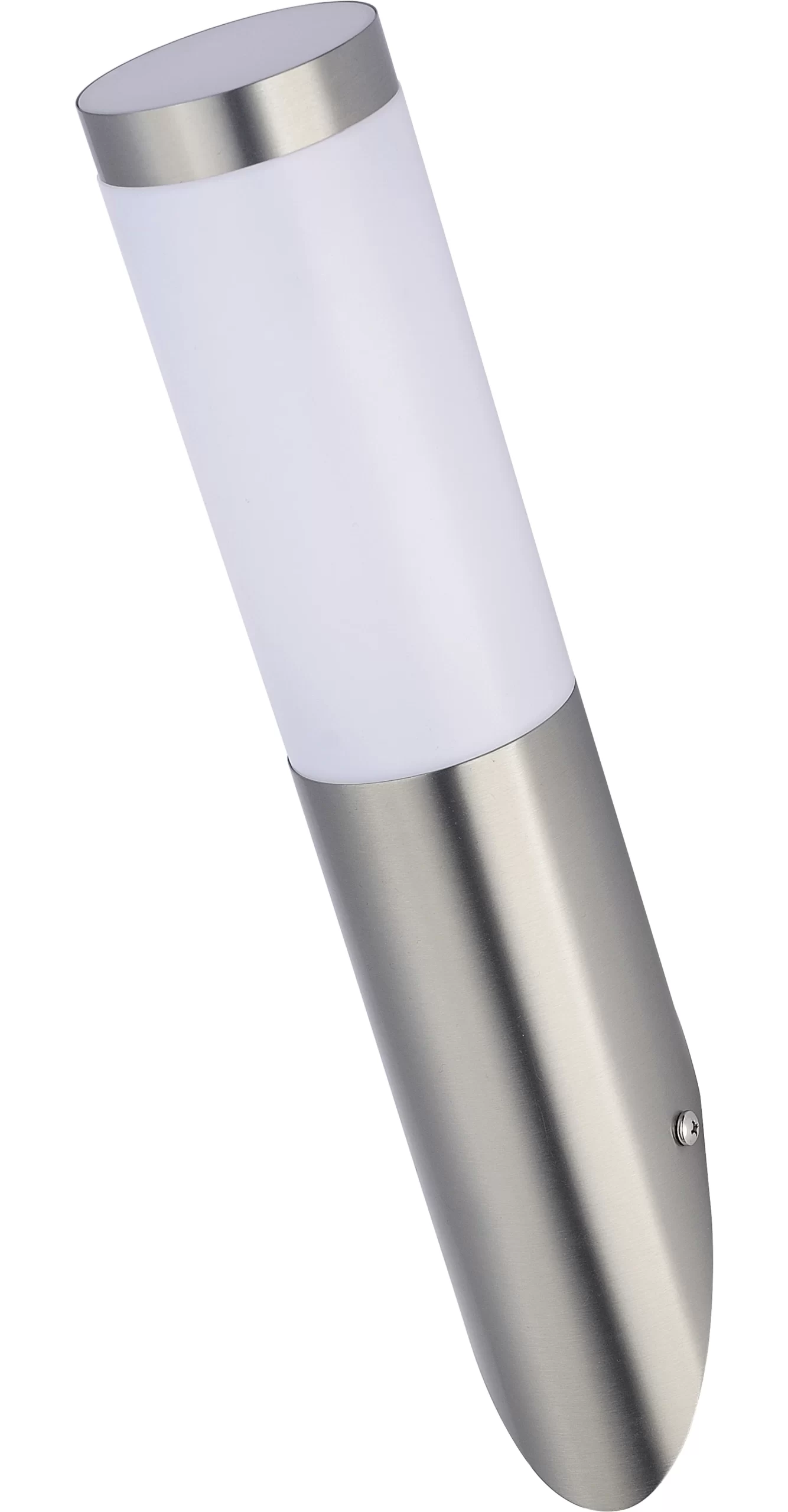 Hollis Fixed Stainless Steel Mains-powered Outdoor Wall Light (Dia)7.6cm 3 Hollis Fixed Stainless Steel Mains-powered Outdoor Wall Light (Dia)7.6cm