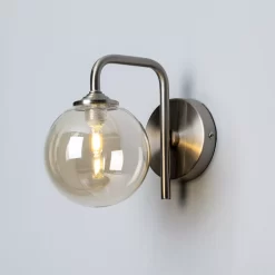 Inlight Agile Satin Champagne Nickel Effect Wired Wall Light BQ-39590-SNIC