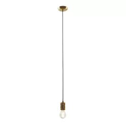 Inlight Antique Brass Effect E27 Cable Light Set (L)1000mm