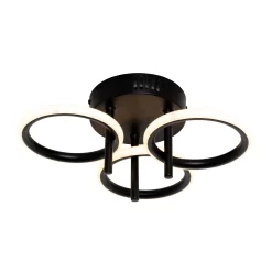 Inlight Belle Matt Acrylic & Iron Black Ceiling Light