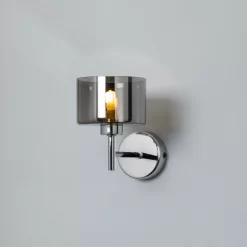 Inlight Caper Chrome Effect Wired Wall Light BQ-33951-SMK