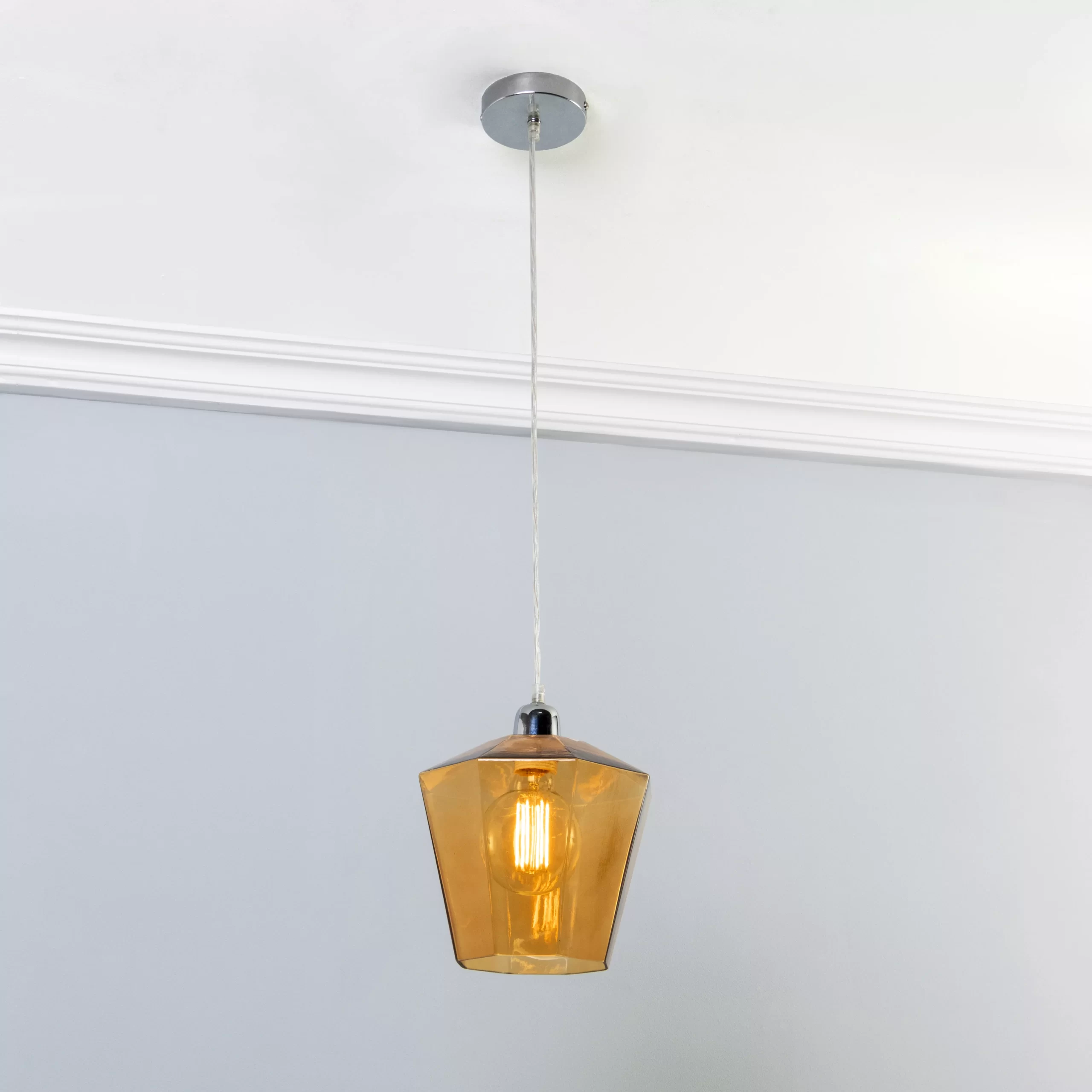 Inlight Midi Amber Light Pendant, (Dia)225mm 3 Inlight Midi Amber Light Pendant, (Dia)225mm