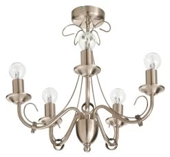 Inuus Chandelier Chrome Effect 5 Lamp Ceiling Light 10 Inuus Chandelier Chrome Effect 5 Lamp Ceiling Light -Professional Electrical Lighting Store inuus chandelier chrome effect 5 lamp ceiling light3663602802228 01bq