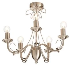 Inuus Chandelier Chrome Effect 5 Lamp Ceiling Light 9 Inuus Chandelier Chrome Effect 5 Lamp Ceiling Light -Professional Electrical Lighting Store inuus chandelier chrome effect 5 lamp ceiling light3663602802228 02bq