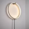 Iris Satin Silver Effect Plug-in Wall Light 2 Iris Satin Silver Effect Plug-in Wall Light -Professional Electrical Lighting Store iris satin silver effect plug in wall light5014838922316 01c bq