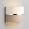 Isonoe Metallic Band Grey & White Wired Wall Light 1 Isonoe Metallic Band Grey & White Wired Wall Light -Professional Electrical Lighting Store isonoe metallic band grey white wired wall light5020024706837 02i bq