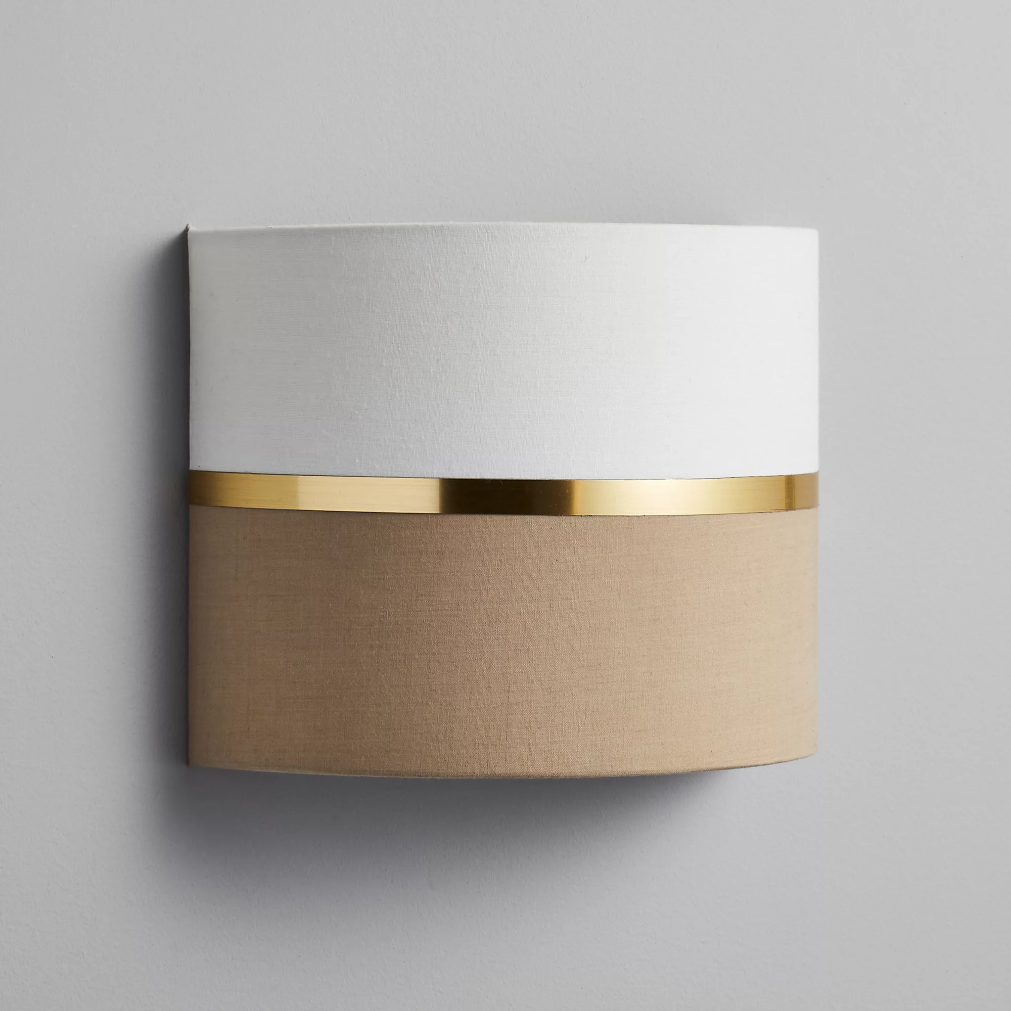 Isonoe Metallic Band Ivory & Mocha Wired Wall Light 6 Isonoe Metallic Band Ivory & Mocha Wired Wall Light - Image 4