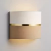 Isonoe Metallic Band Ivory & Mocha Wired Wall Light 1 Isonoe Metallic Band Ivory & Mocha Wired Wall Light -Professional Electrical Lighting Store isonoe metallic band ivory mocha wired wall light5020024706844 02i bq