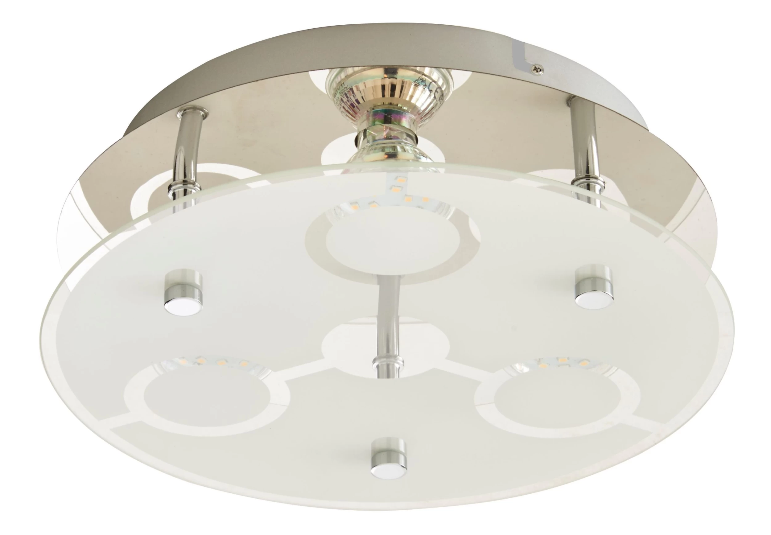 Janus Chrome Effect 3 Lamp Ceiling Light 8 Janus Chrome Effect 3 Lamp Ceiling Light - Image 6