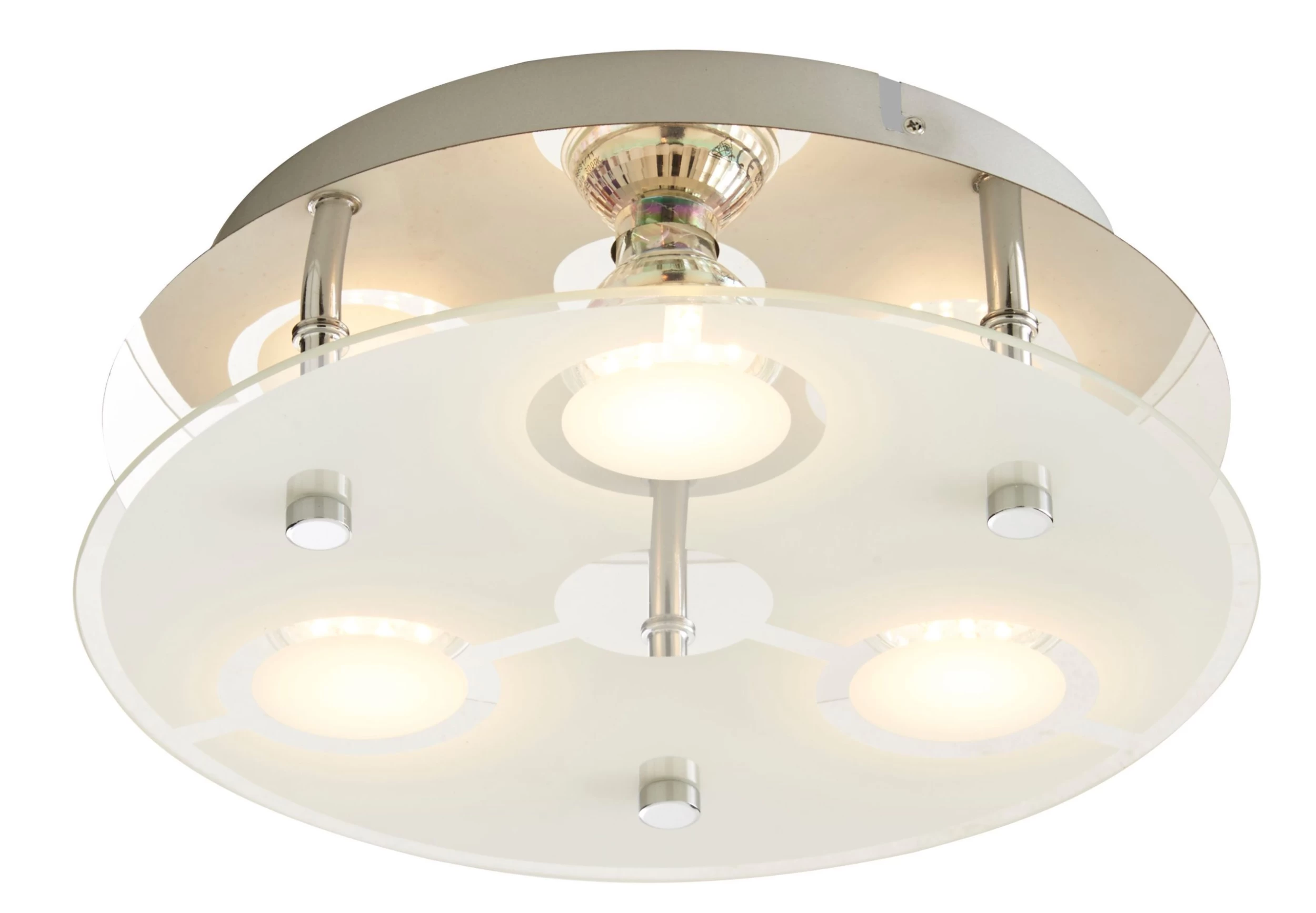 Janus Chrome Effect 3 Lamp Ceiling Light 9 Janus Chrome Effect 3 Lamp Ceiling Light - Image 7