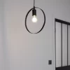 Kaitains Matt Black Pendant Ceiling Light, (Dia)280mm 2 Kaitains Matt Black Pendant Ceiling Light, (Dia)280mm -Professional Electrical Lighting Store kaitains matt black pendant ceiling light dia 280mm5036581095796 01i