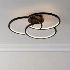 Lanson Matt Black Ceiling Light