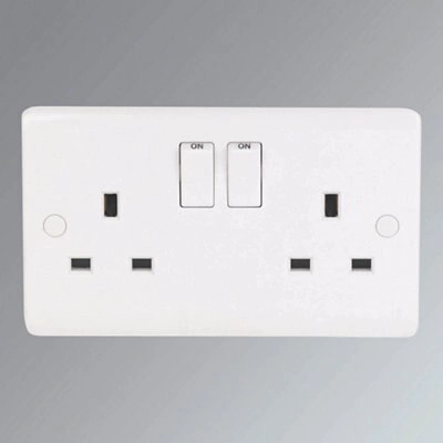 LAP Double 13A Switched Socket & Colour Matched Inserts, Pack Of 5 4 LAP Double 13A Switched Socket & Colour Matched Inserts, Pack Of 5 - Image 2