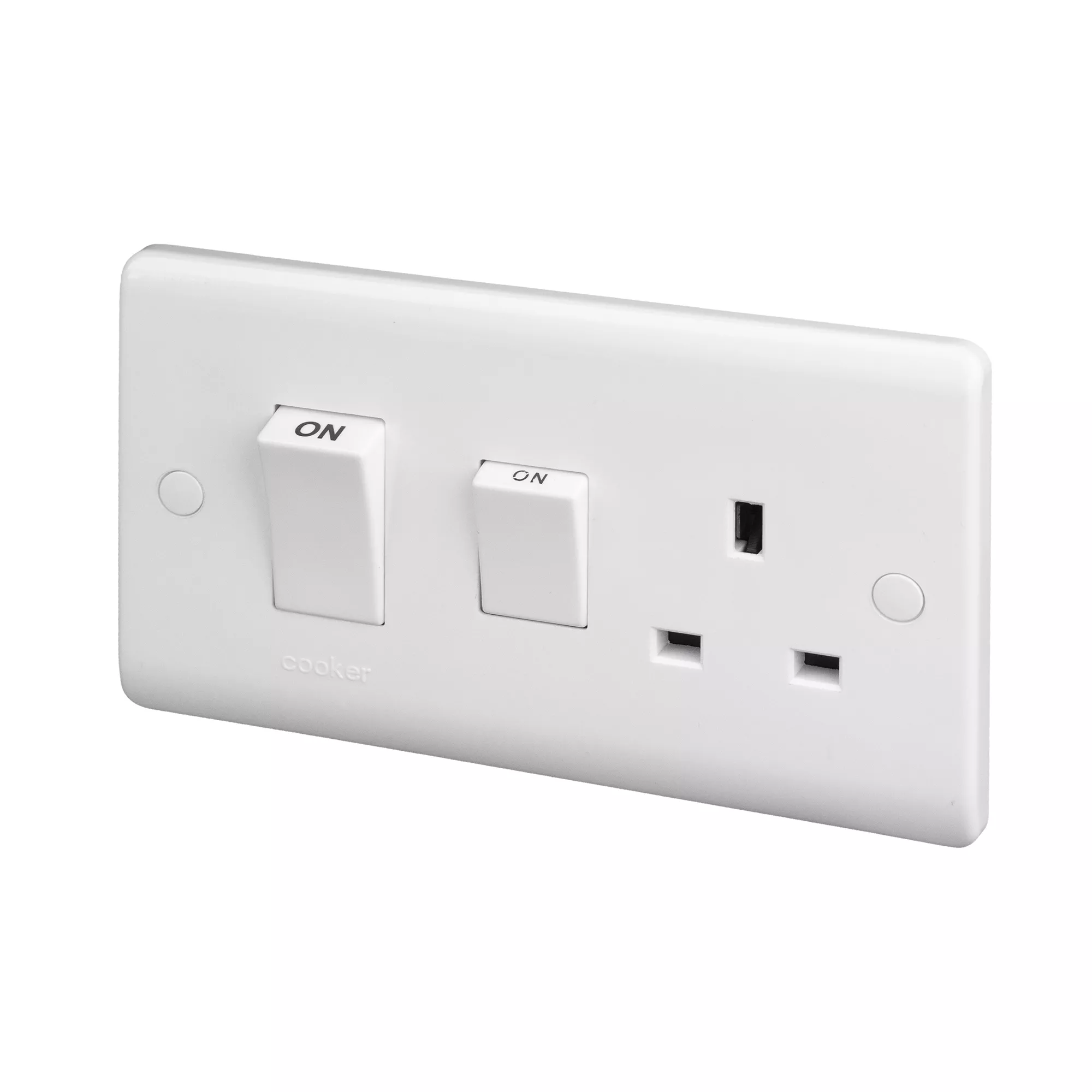 LAP White Cooker Switch & Socket & Colour Matched Inserts 3 LAP White Cooker Switch & Socket & Colour Matched Inserts