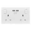 LAP White Double 13A Switched Socket With USB X2 3.1A & White Inserts 1 LAP White Double 13A Switched Socket With USB X2 3.1A & White Inserts -Professional Electrical Lighting Store lap white double 13a switched socket with usb x2 3 1a white inserts5052931646098 02c bq
