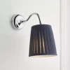 Lily Pleated Navy Wired Wall Light 94674 1 Lily Pleated Navy Wired Wall Light 94674 -Professional Electrical Lighting Store lily pleated navy wired wall light 946745014838946749 01i bq
